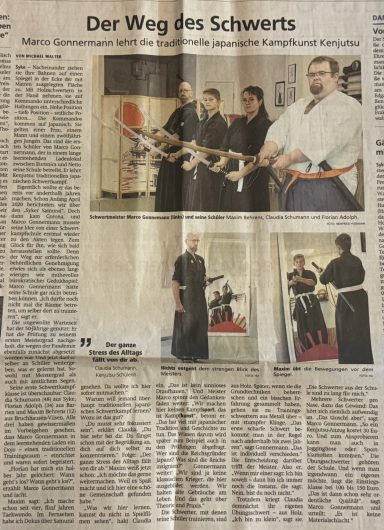 Der Weg des Schwerts Artikel Kreisz. 28 September 2021