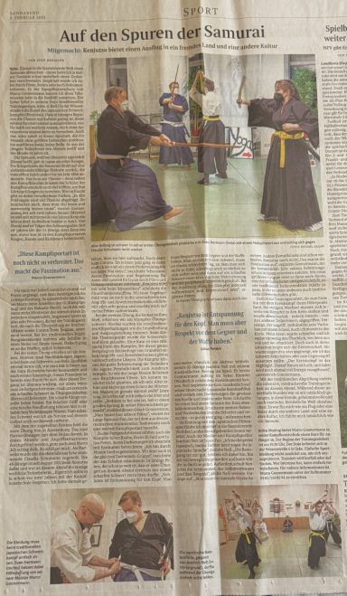 Auf den Spuren Der Samurai Artikel Weserkurier 5 Februar 2022
